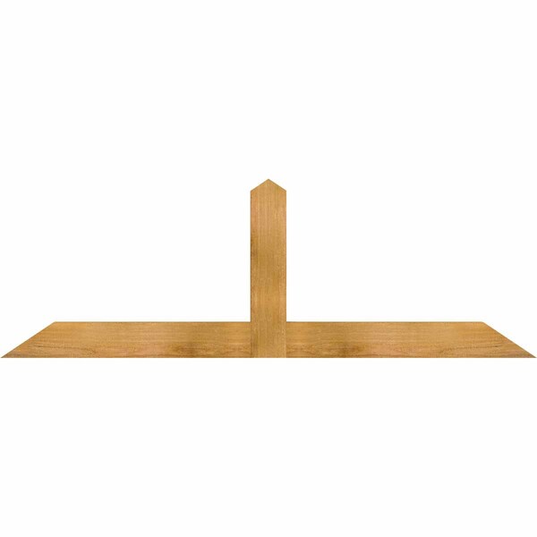Ekena Millwork Portland Rough Sawn Timber Gable Bracket, Western Red Cedar, 60"W x 20"H x 2"D x 4"F, 8/12 Pitch GBW060X20X0204POR00RWR - main